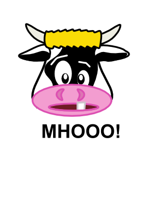 Download free letter head animal cow horn icon