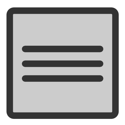Download free grey square stroke icon