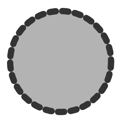 Download free grey round circle icon