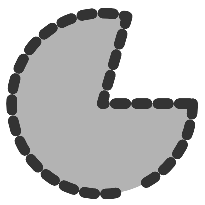 Download free grey circle dash icon