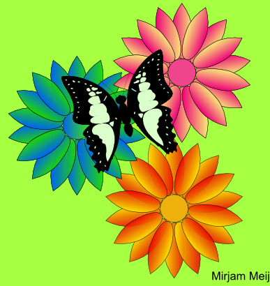 Download free animal butterfly flower color insect icon