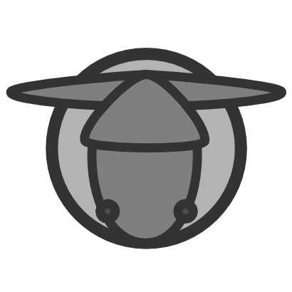 Download free grey round circle head animal icon