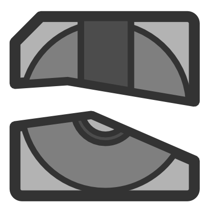 Download free grey square disk cd icon
