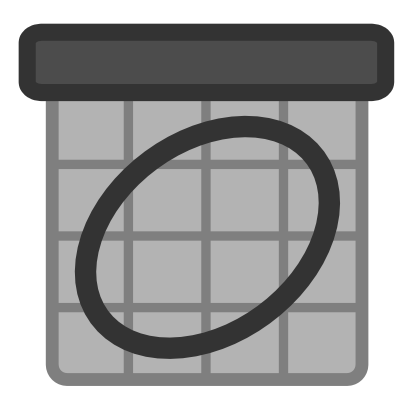 Download free grey round square icon