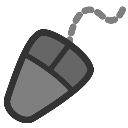 Download free mouse grey data processing icon