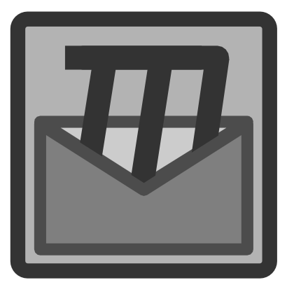 Download free letter grey courier icon