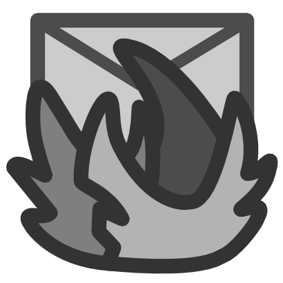 Download free letter grey courier icon