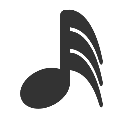 Download free music note grey icon