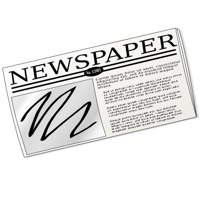 Download free newspaper paper icon