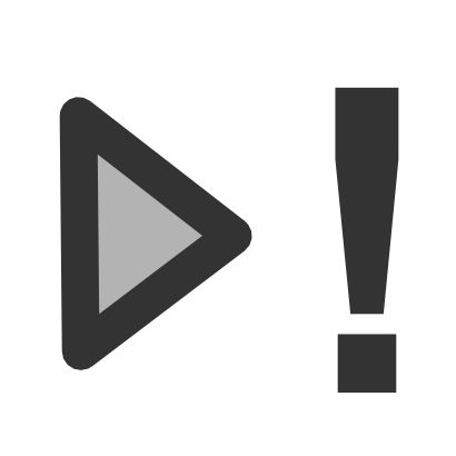 Download free grey exclamation dot triangle icon