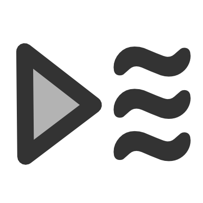 Download free grey triangle wind wave icon