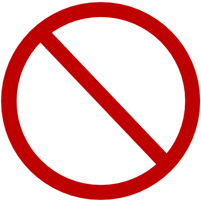 Download free red circle prohibited icon