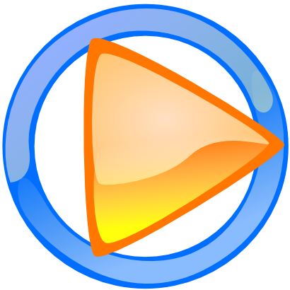 Download free yellow orange blue circle triangle icon