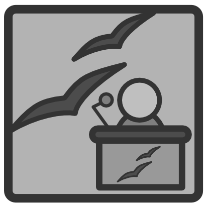 Download free grey person microphone icon