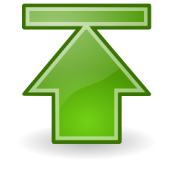 Download free arrow green top icon