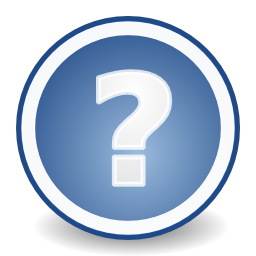 Download free blue round circle dot help interrogation icon