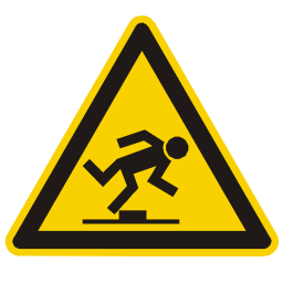 Download free fall alert triangle information human attention icon