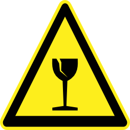 Download free pictogram triangle glass risk icon
