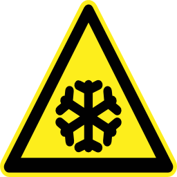 Download free pictogram snow triangle risk cold icon